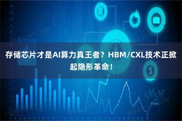 存储芯片才是AI算力真王者？HBM/CXL技术正掀起隐形革命！