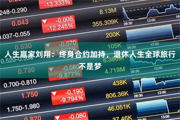 人生赢家刘翔：终身合约加持，退休人生全球旅行不是梦